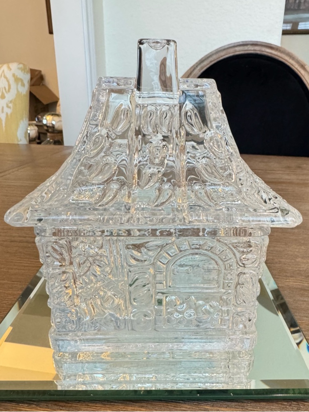 Goebel Clear Glass Decorative House Vase